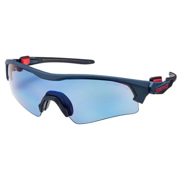 [SWANS] FACEONE FO-0167 Polarized Ultra Iceblue Lens Sports Sunglasses (Made in Japan) - Image 1
