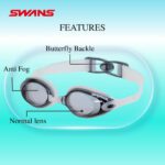 [SWANS] Adult Fitness Butterfly Buckle Swimming Goggle SWB-1 (Made in Japan) - Image 3